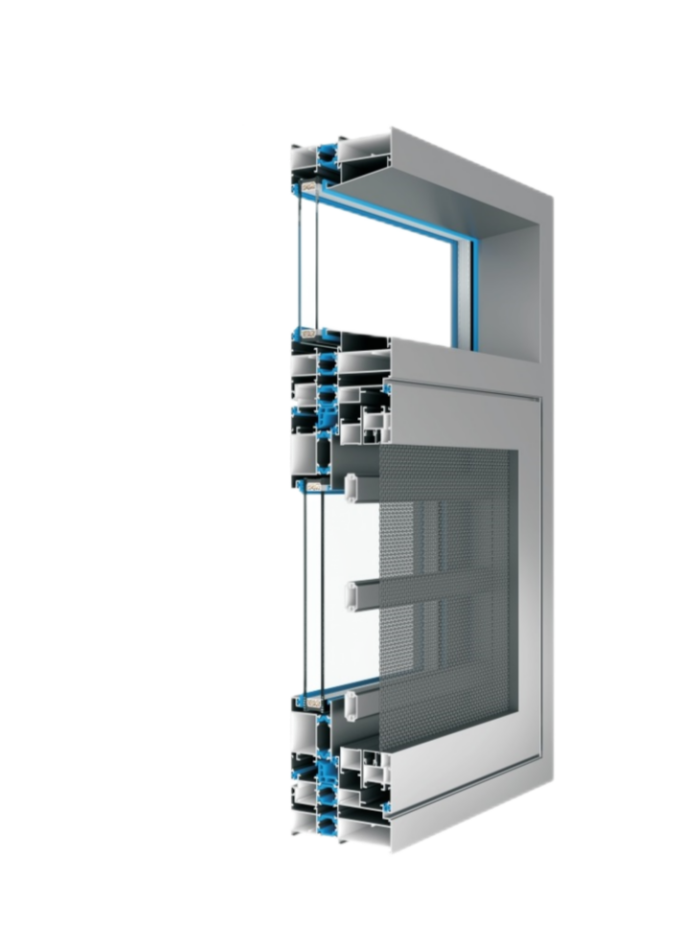 110P系列隔热窗纱一体-季华铝材